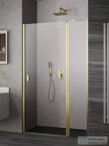 Radaway Nes Brushed Gold DWJ-II 110 zuhanyajtó, szálcsiszolt arany profil, jobbos 10036110-99-01R