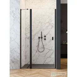   Radaway Nes Black DWJ-II 120 zuhanyajtó, matt fekete profil, balos 10036120-54-01L