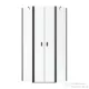 Radaway NES PTD 90x90 szögletes zuhanykabin szálcsiszolt fegyvermetál/átlátszó 10051000-92-01+10051600-92-01