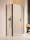 Radaway Nes PTJ 80x80B szögletes zuhanykabin, balos, fekete 10052000-54-01L+10052500-54-01