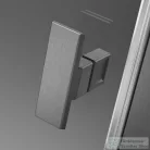 Radaway Nes PTJ 100x100B szögletes zuhanykabin, balos, szálcsiszolt fegyvermetál 10052000-92-01L+10052100-92-01