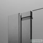 Radaway Nes PTJ 100x100J szögletes zuhanykabin, jobbos, szálcsiszolt fegyvermetál 10052000-92-01R+10052100-92-01