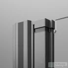 Radaway Nes PTJ 90x90J szögletes zuhanykabin, jobbos, szálcsiszolt fegyvermetál 10052000-92-01R+10052900-92-01
