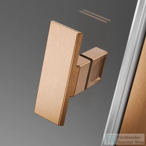 Radaway Nes PTJ 80x80B szögletes zuhanykabin, balos, szálcsiszolt réz 10052000-93-01L+10052500-93-01