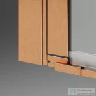 Radaway Nes PTJ 100x100J szögletes zuhanykabin, jobbos, szálcsiszolt réz 10052000-93-01R+10052100-93-01