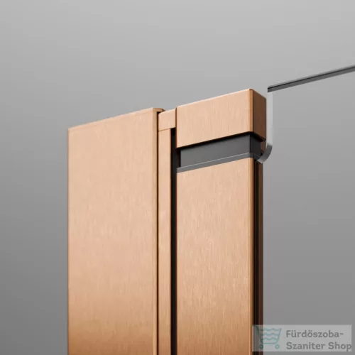 Radaway Nes PTJ 100x100J szögletes zuhanykabin, jobbos, szálcsiszolt réz 10052000-93-01R+10052100-93-01