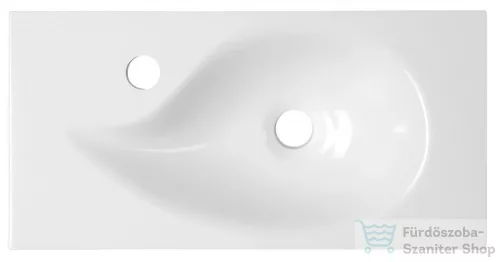 Sapho AQUA öntöttmárvány mosdó, 50,5x1,8x25cm (10053)