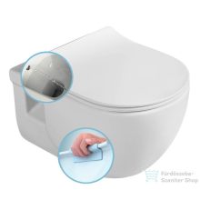   Sapho BRILLA RIMLESS fali WC beépített bidézuhannyal, 36,5x53cm (100612)