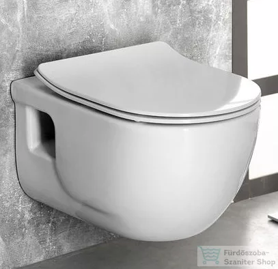 Sapho BRILLA RIMLESS fali WC beépített bidézuhannyal, 36,5x53cm (100612)
