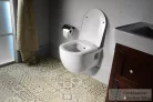 Sapho BRILLA RIMLESS fali WC beépített bidézuhannyal, 36,5x53cm (100612)