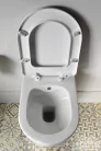 Sapho BRILLA RIMLESS fali WC beépített bidézuhannyal, 36,5x53cm (100612)