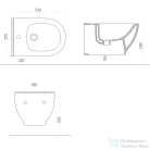 Sapho BRILLA fali bidé  100624