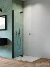 Radaway Nes 8 Black Walk-in KDD-B 80 zuhanyfal, matt fekete profil, balos 10074080-54-01L