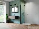 Radaway Nes 8 Black Walk-in KDD-B 80 zuhanyfal, matt fekete profil, balos 10074080-54-01L