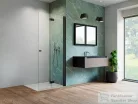 Radaway Nes 8 Black Walk-in KDD-B 100 zuhanyfal, matt fekete profil, jobbos 10074100-54-01R
