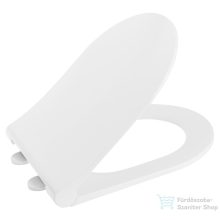 Sapho AVVA SLIM WC-ülőke, soft close, króm/fehér 100787
