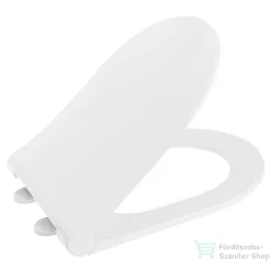 Sapho AVVA SLIM WC-ülőke, soft close, króm/fehér 100787