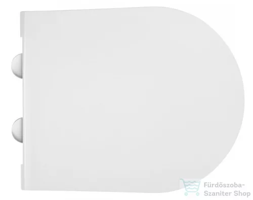 Sapho AVVA SLIM WC-ülőke, soft close, króm/fehér 100787