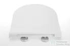 Sapho AVVA SLIM WC-ülőke, soft close, króm/fehér 100787