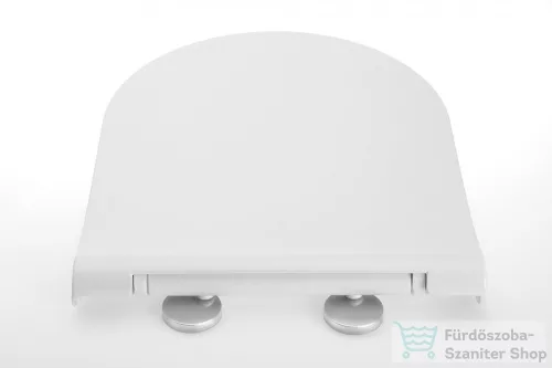Sapho AVVA SLIM WC-ülőke, soft close, króm/fehér 100787