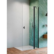   Radaway Nes 8 Black Walk-in KDD-II 90 zuhanyfal, matt fekete profil, jobbos 10085090-54-01R