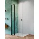 Radaway Nes 8 Black Walk-in KDD-II 100 zuhanyfal, matt fekete profil, balos 10085100-54-01L
