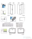 Radaway Espera Pro KDJ 110 jobbos zuhanykabin ajtó része, króm 10090110-01-01R+10092110-01-01R