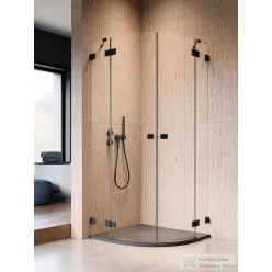   Radaway Essenza Pro PDD 80x80 íves zuhanykabin,  fekete 10095080-54-01L_10095080-54-01R