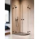 Radaway Essenza Pro PDD 80x80 íves zuhanykabin,  fekete 10095080-54-01L_10095080-54-01R