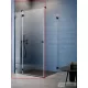 Radaway Essenza Pro KDJ 80B zuhanykabin balos ajtó része, fekete 10097080-54-01L