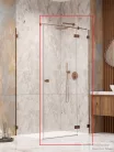 Radaway Essenza Pro KDJ 90J zuhanykabin jobbos ajtó része, szálcsiszolt réz 10097090-93-01R