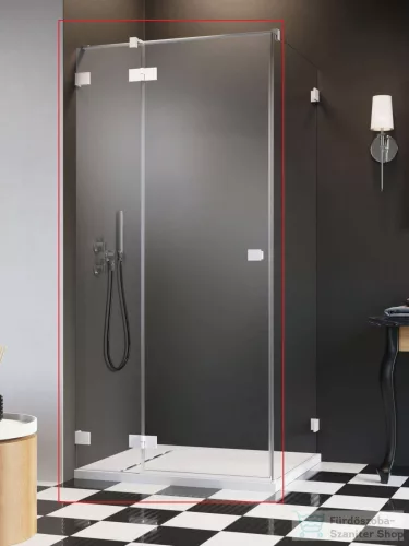 Radaway Essenza Pro KDJ 100B zuhanykabin balos ajtó része, fehér 10097100-04-01L