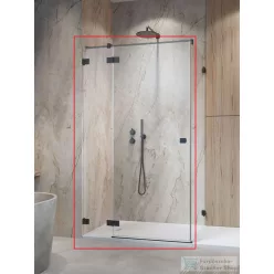   Radaway Essenza Pro KDJ 100B zuhanykabin balos ajtó része, szálcsiszolt fegyvermetál 10097100-92-01L