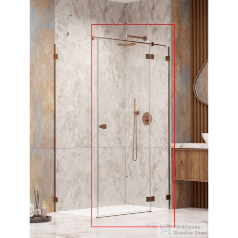 Radaway Essenza Pro KDJ 110J zuhanykabin jobbos ajtó része, szálcsiszolt réz 10097110-93-01R
