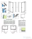 Radaway Essenza Pro KDJ 110J zuhanykabin jobbos ajtó része,szálcsiszolt arany 10097110-99-01R