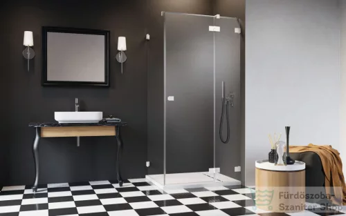 Radaway Essenza Pro KDJ 120J zuhanykabin jobbos ajtó része, fehér 10097120-04-01R