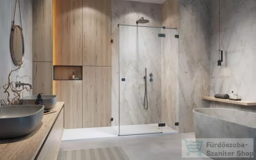 Radaway Essenza Pro KDJ 120J zuhanykabin jobbos ajtó része, szálcsiszolt fegyvermetál 10097120-92-01R