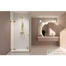   Radaway Essenza Pro DWJ 80 zuhanyajtó, szálcsiszolt arany, balos 10099080-99-01L