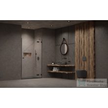   Radaway Essenza Pro DWJ 90 zuhanyajtó, szálcsiszolt fegyvermetál, jobbos 10099090-92-01R