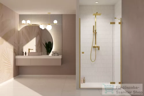 Radaway Essenza Pro DWJ 110 zuhanyajtó, szálcsiszolt arany, jobbos 10099110-99-01R