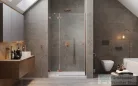 Radaway Essenza Pro DWJ 120 zuhanyajtó, szálcsiszolt réz, balos 10099120-93-01L