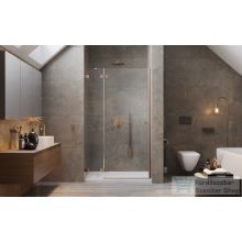   Radaway Essenza Pro DWJ 120 zuhanyajtó, szálcsiszolt réz, balos 10099120-93-01L