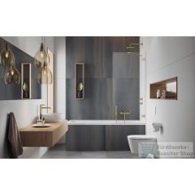   Radaway Essenza Pro PNJ II 100 kádparaván, szálcsiszolt arany 10101100-99-01