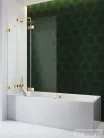 Radaway Essenza Pro PND II 100B balos kádparaván, arany 10102100-09-01L