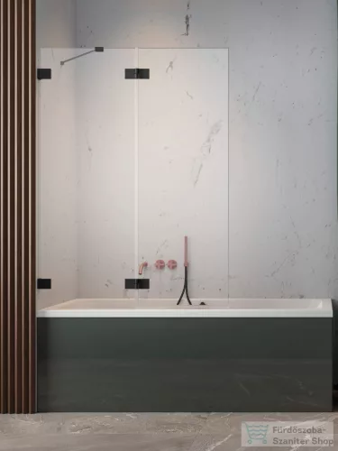 Radaway Essenza Pro PND II 100B balos kádparaván, fekete 10102100-54-01L
