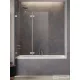 Radaway Essenza Pro PND II 100B balos kádparaván, szálcsiszolt króm 10102100-91-01L