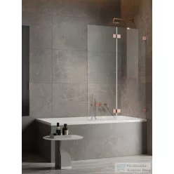   Radaway Essenza Pro PND II 100J jobbos kádparaván, szálcsiszolt réz 10102100-93-01R