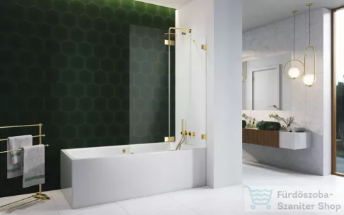 Radaway Essenza Pro PND II 110J jobbos kádparaván, arany 10102110-09-01R