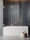 Radaway Essenza Pro PND II 110B balos kádparaván, szálcsiszolt arany 10102110-99-01L
