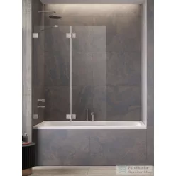   Radaway Essenza Pro PND II 120B balos kádparaván, szálcsiszolt króm 10102120-91-01L